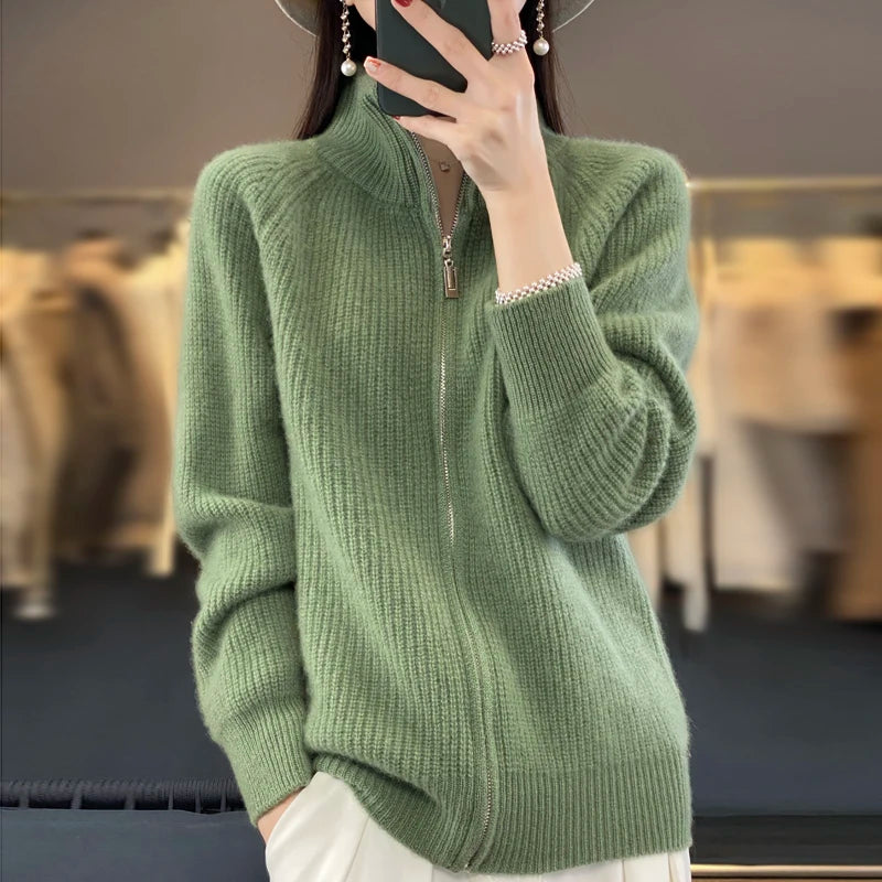 Women's Cashmere Knitted Coat  Sweater