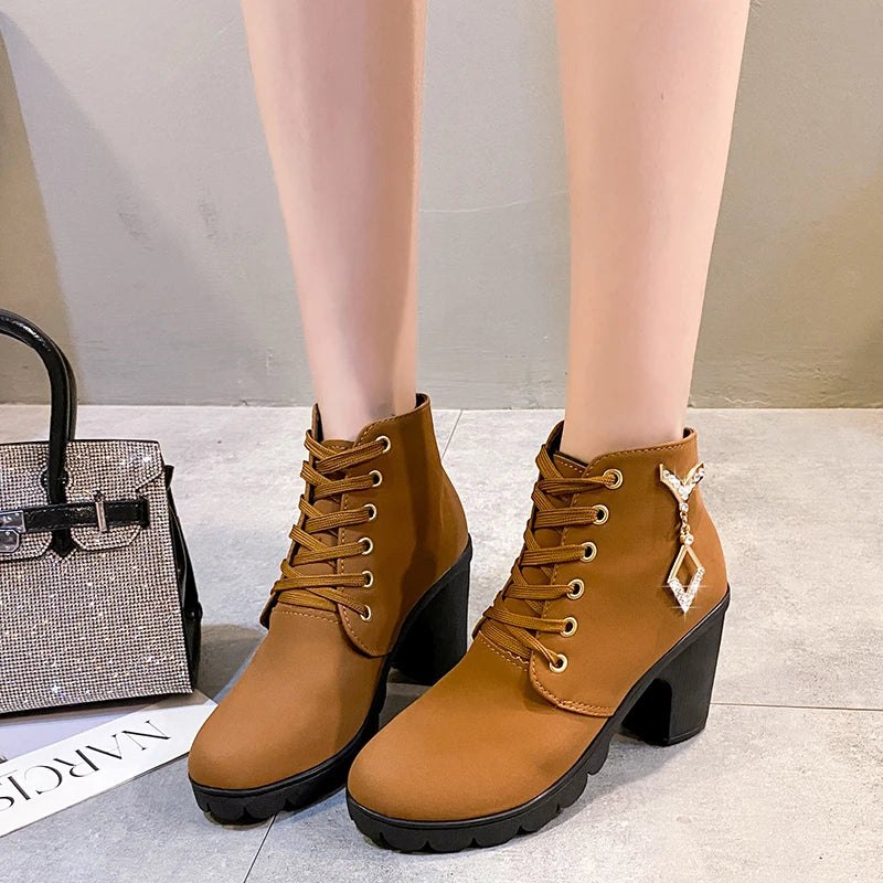 Rose Combat Boots