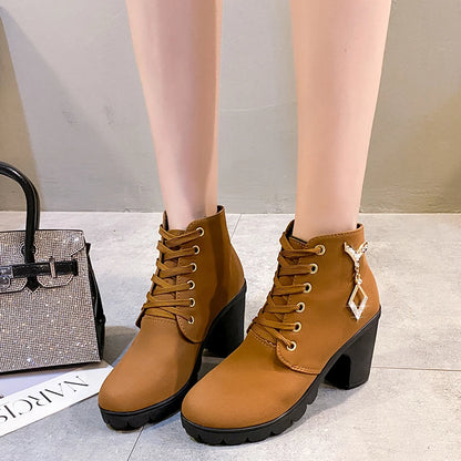 Rose Combat Boots