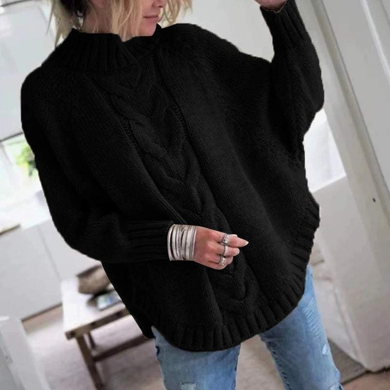 Vintage Inspired Cable Sweater Women's
