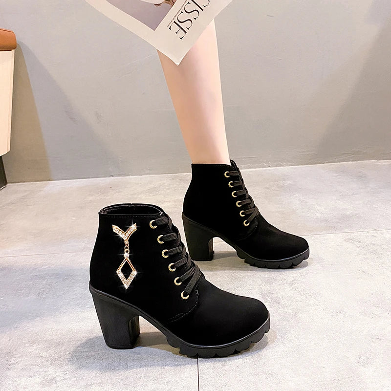 Rose Combat Boots