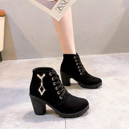Rose Combat Boots
