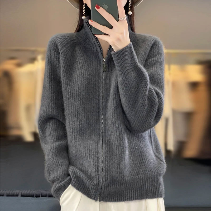 Women's Cashmere Knitted Coat  Sweater