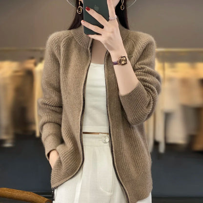 Women's Cashmere Knitted Coat  Sweater