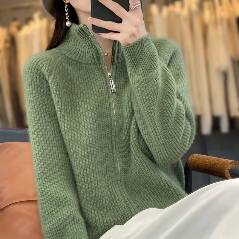Women's Cashmere Knitted Coat  Sweater
