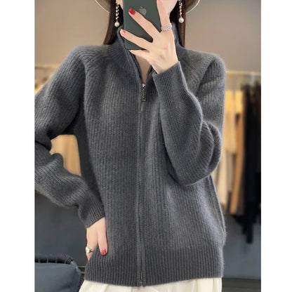 Women's Cashmere Knitted Coat  Sweater