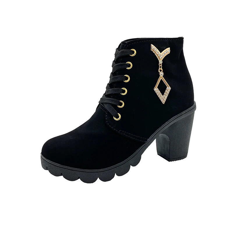 Rose Combat Boots