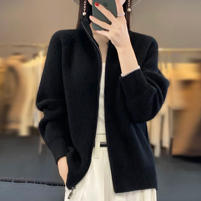 Women's Cashmere Knitted Coat  Sweater