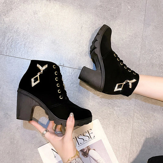 Rose Combat Boots