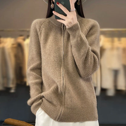 Women's Cashmere Knitted Coat  Sweater