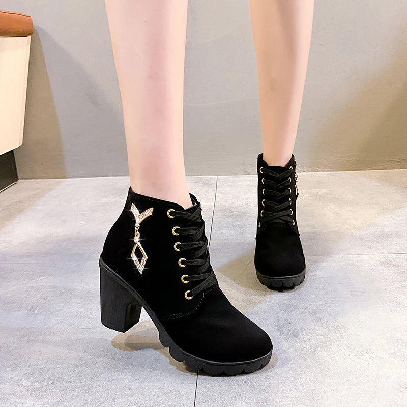 Rose Combat Boots