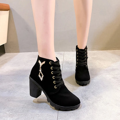 Rose Combat Boots