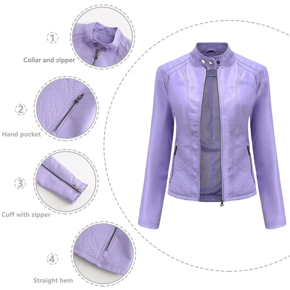 Women's Thin Outerwear Long Sleeve  Jacket Autumn Winter